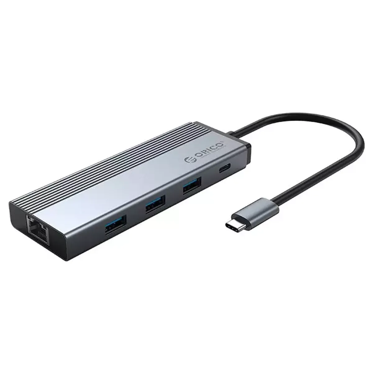 هاب تایپ سی 5 پورت برند اوریکو مدل ORICO 5SXRJ 