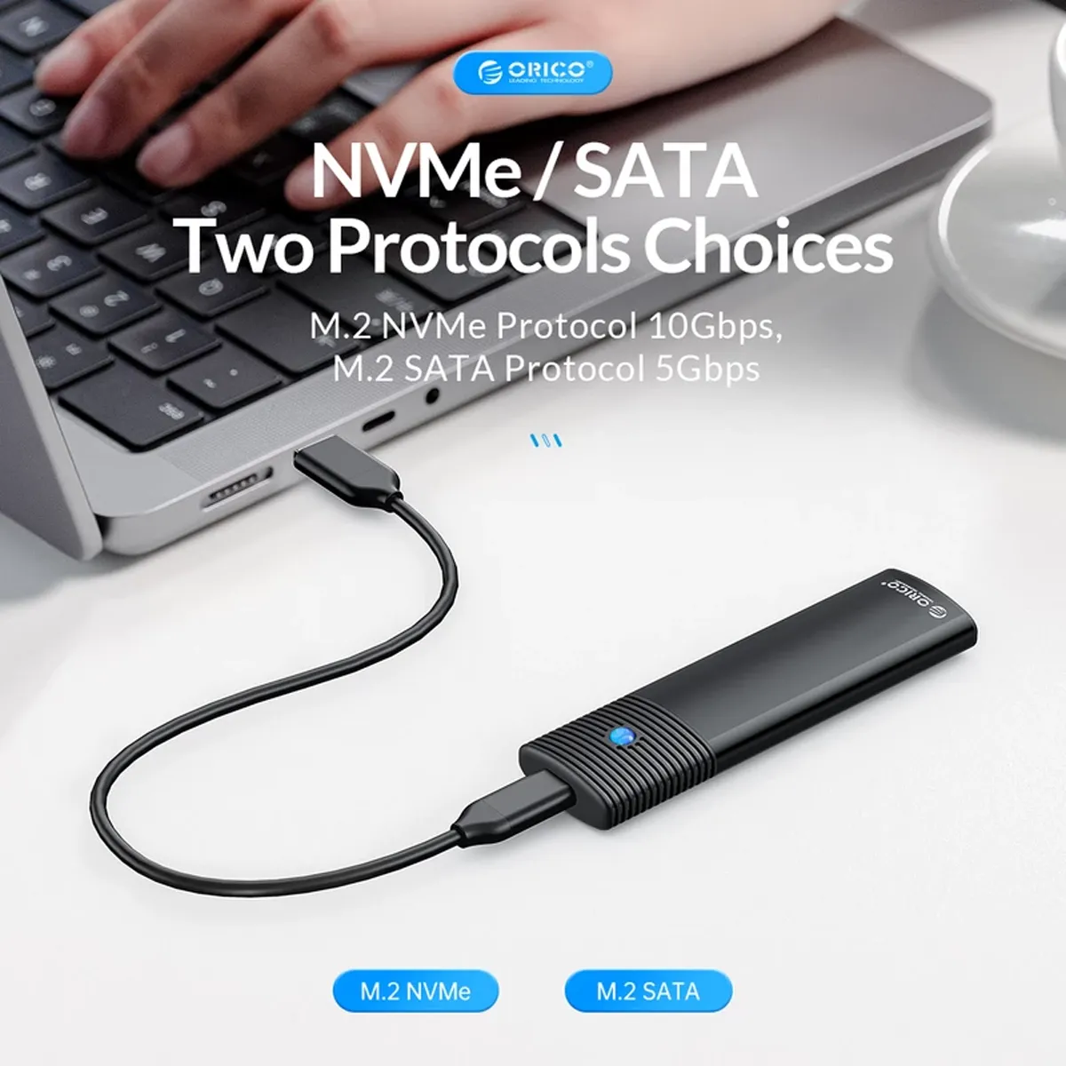 قاب اس اس دی اکسترنال NVMe M.2 اوریکو مدل PWM2-G2