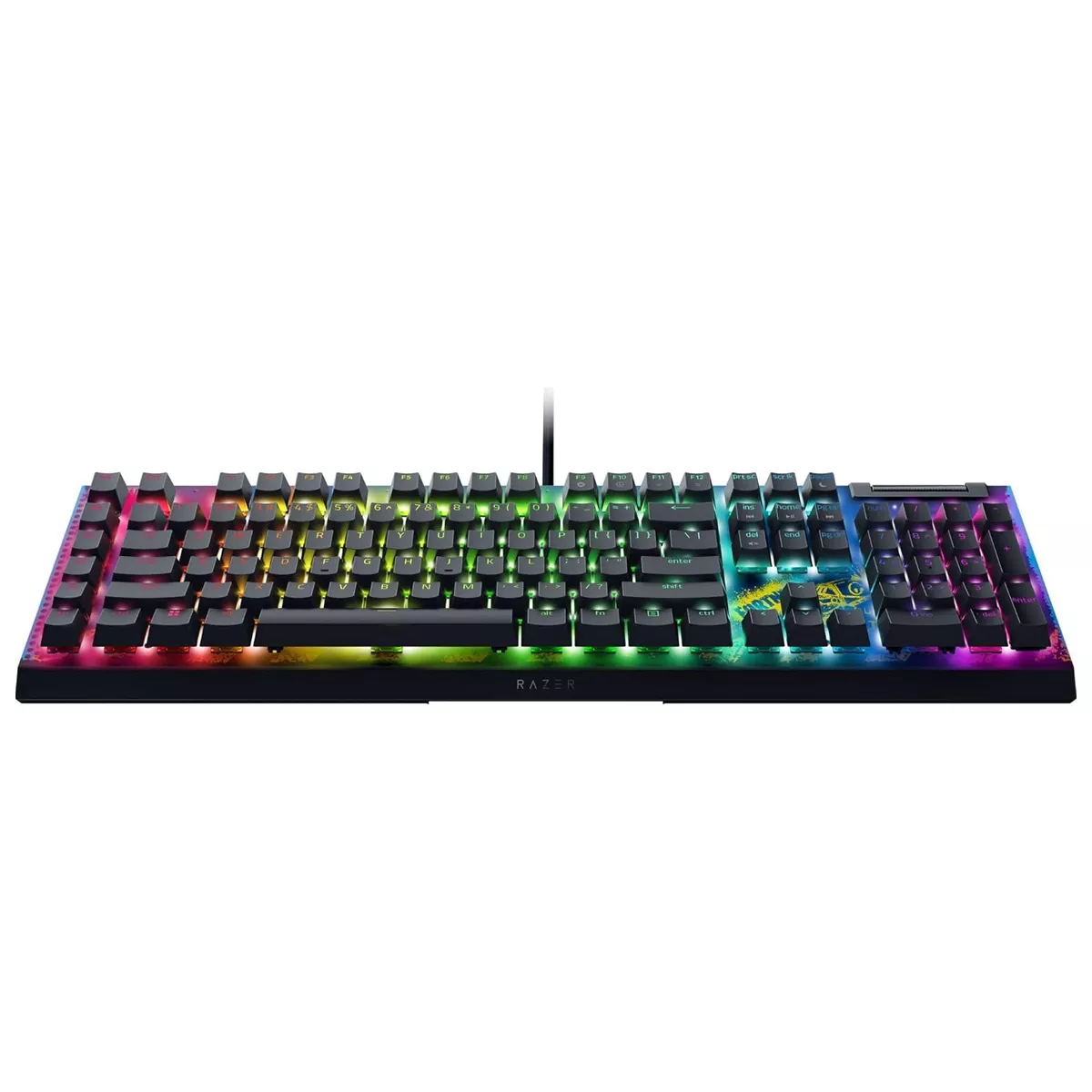 کیبورد گیمینگ ریزر مدل Razer BlackWidow V4 X Fortnite Edition