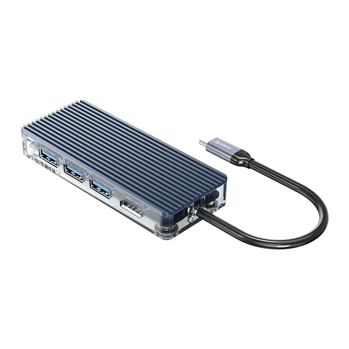 هاب 8 پورت USB Type-C اوریکو مدل WB-8P-V1-CR