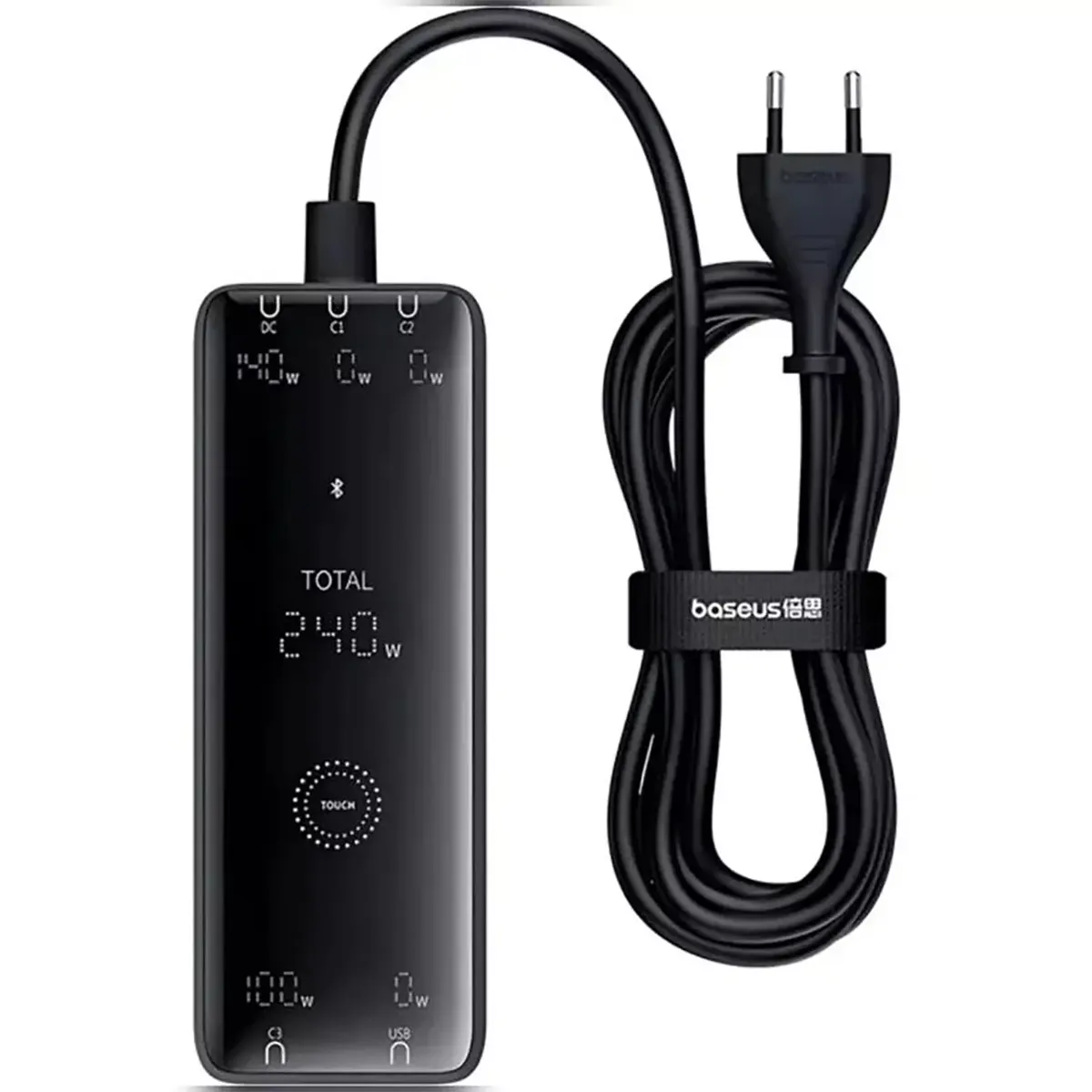 شارژر رومیزی فست تایپ سی، یو اس بی و دی سی 240 وات بیسوس CCGAN240CE