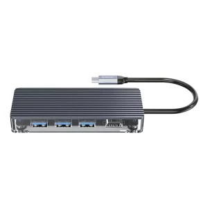 هاب  استوک تایپ سی اوریکو Orico WB-7P Type-C 7-in-1 Transparent Hub