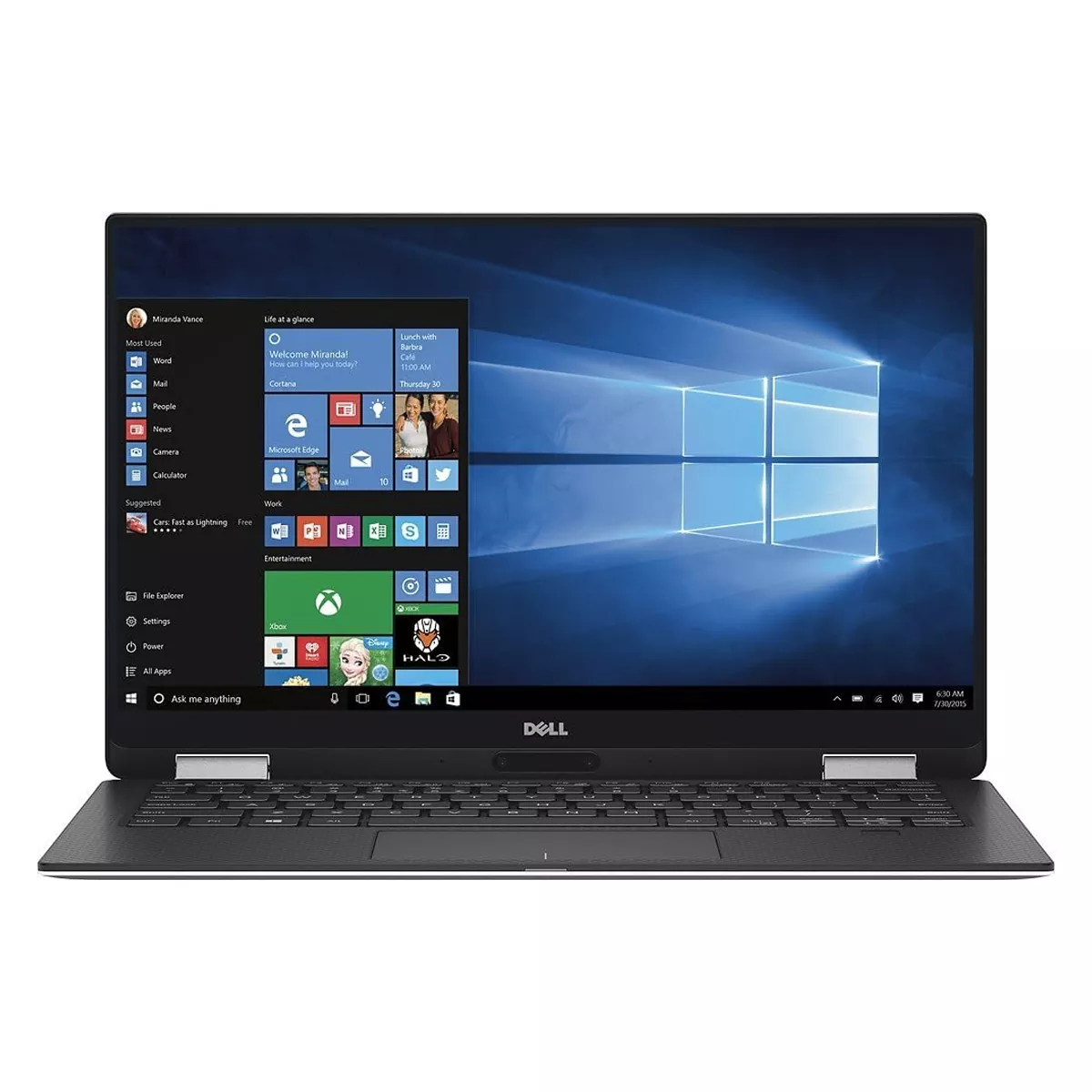 لپ تاپ استوک تبلت شو 13.3 اینچی دل مدل Dell XPS 13 9365 x360 2in1 Core i7 7Y75 8GB 512SSD