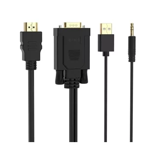 مبدل استوک اچ دی ام آی به وی جی ای و صدا و یو اس بی اوریکو ORICO VGA/HDMI Adapter Cable 