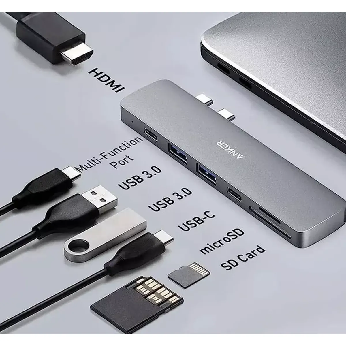 هاب تایپ سی انکر Anker A8371HA1