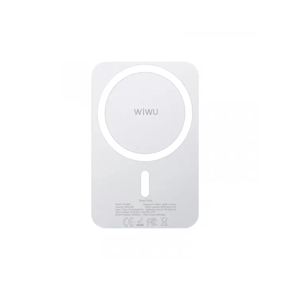 پاور بانک ویوو 5000 میلی آمپر wiwu Snap Cube Magnetic Wireless 15W