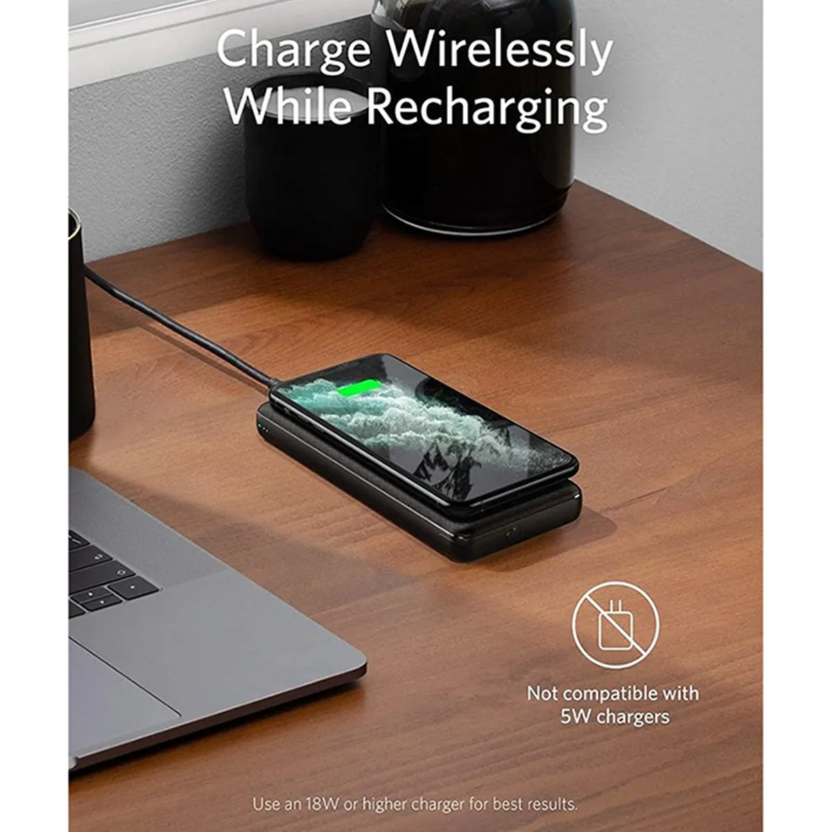 پاوربانک  استوک انکر PowerCore III Sense 10K Wireless PD -مدل A1617