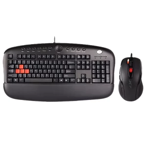 کیبورد و ماوس استوک گیمینگ ای فورتک مدل A4Tech KX-2810BK