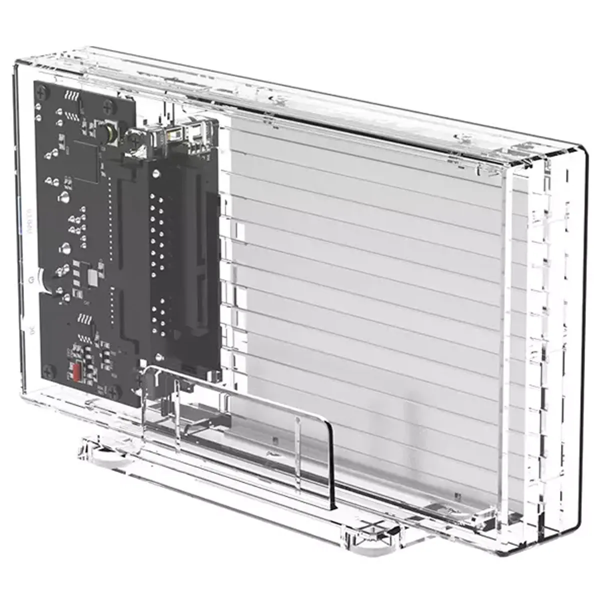 باکس هارد درایو 2.5 اینچی اوریکو Orico 2259U3-EU-CR-BP Transparent Series Dual-Bay Hard Drive Enclosure