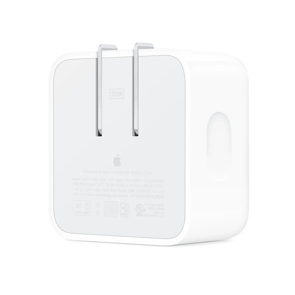 آداپتور شارژر 35W Dual USB-C Port Compact Power Adapter اپل با توان ۳۵ وات