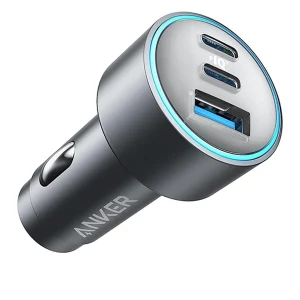 شارژر فندکی استوک انکر Anker USB-C 535 Car Charger 67W Compact 3-Port مدل A2731