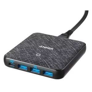 پاورهاب  استوک یو اس بی و تایپ سی 4 پورت انکر Anker PowerPort Atom III Slim A2045