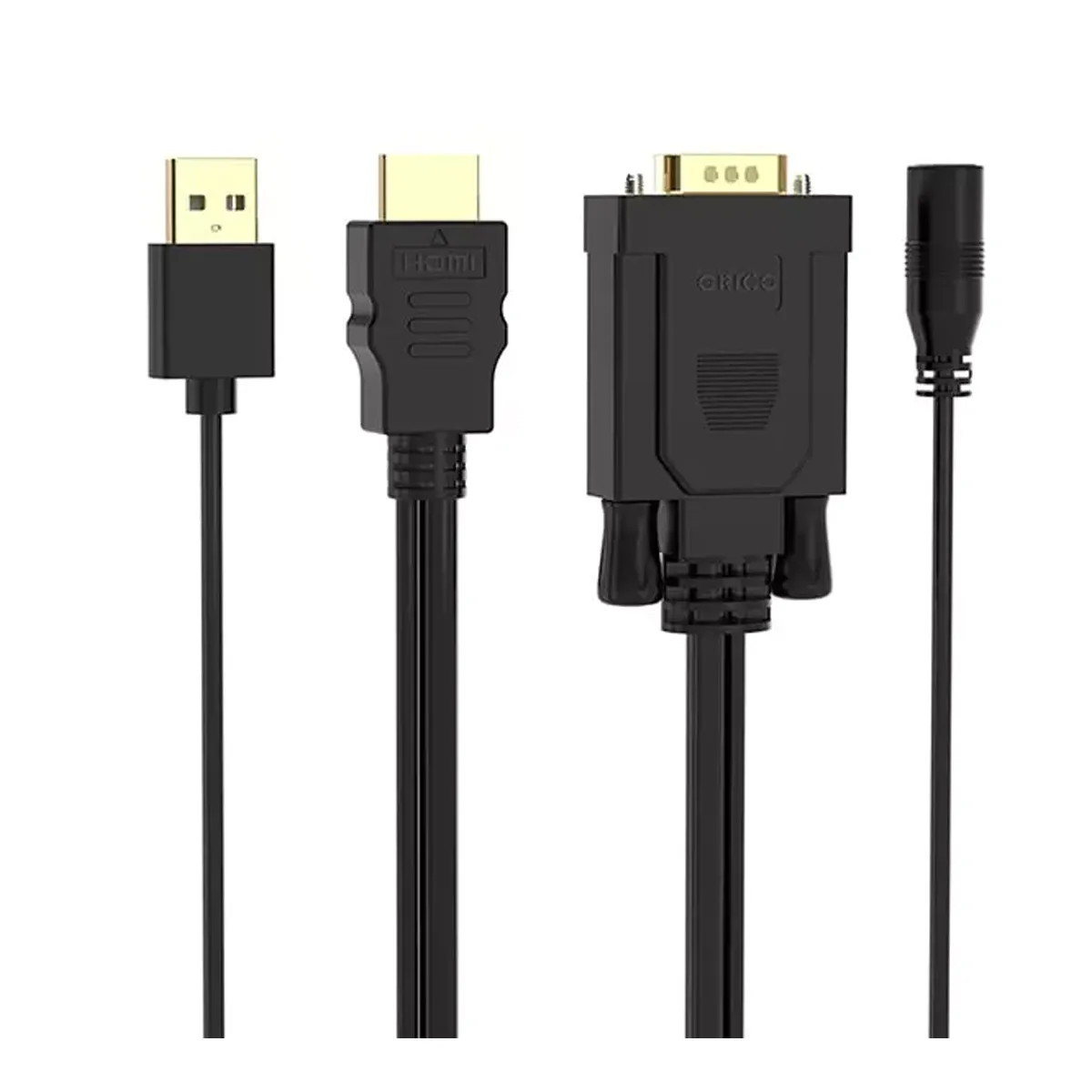 مبدل اچ دی ام آی به وی جی ای و صدا و میکرو یو اس بی اوریکو ORICO VGA/HDMI Adapter Cable XD-HTVA 5m