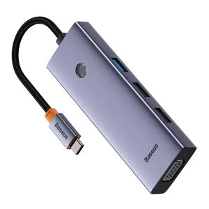 هاب  استوک تایپ سی 7 پورت بیسوس BS-OH117