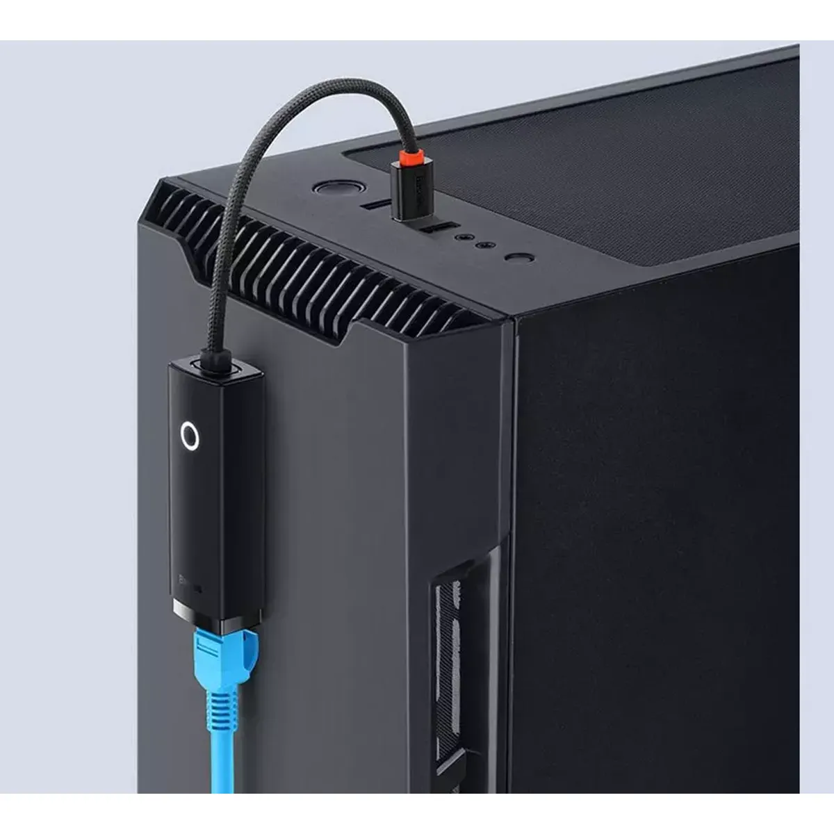 کابل تبدیل یو اس بی به پورت شبکه RJ45 LAN بیسوس Baseus WKQX000101 1000Mbps
