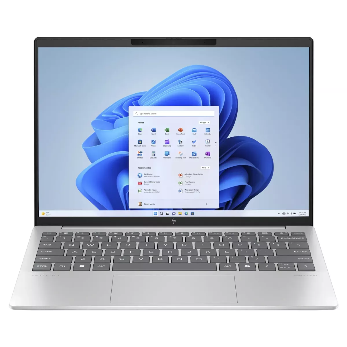 لپ تاپ استوک 13.3 اینچی اچ پی مدل HP Pavilion Aero 13-bg0 R7 8840U 16GB 512SSD