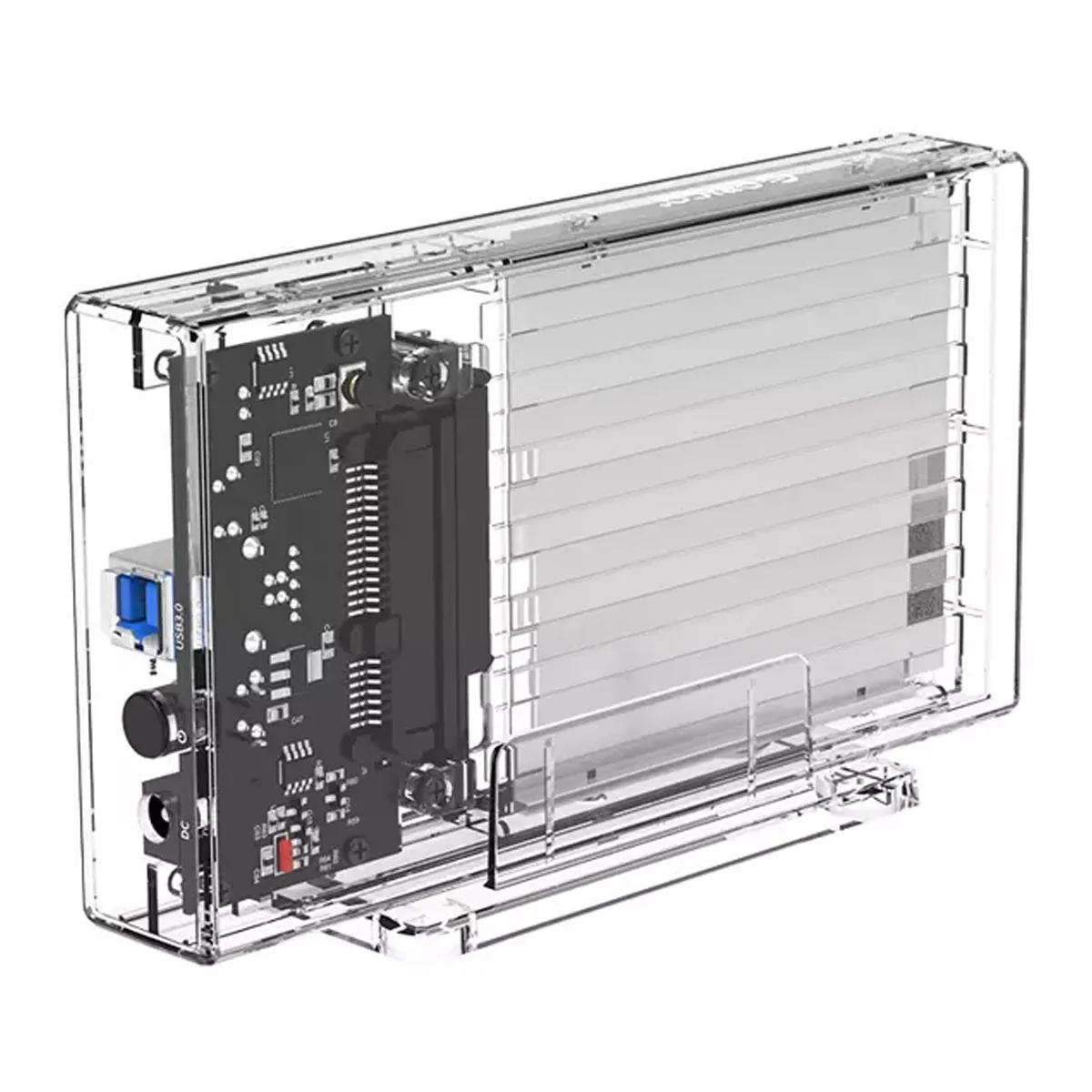 باکس هارد درایو 2.5 اینچی اوریکو Orico 2259U3-EU-CR-BP Transparent Series Dual-Bay Hard Drive Enclosure