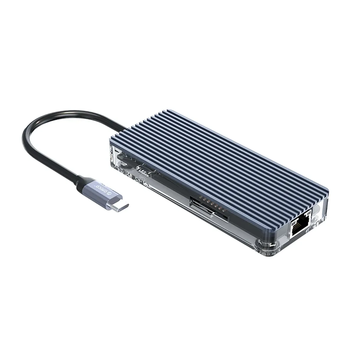 هاب 8 پورت USB Type-C اوریکو مدل WB-8P-V1-CR