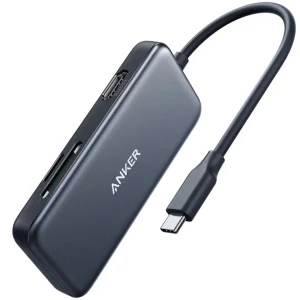 هاب استوک تایپ سی 5 پورت یو اس بی 3.0 انکر A8334HA1