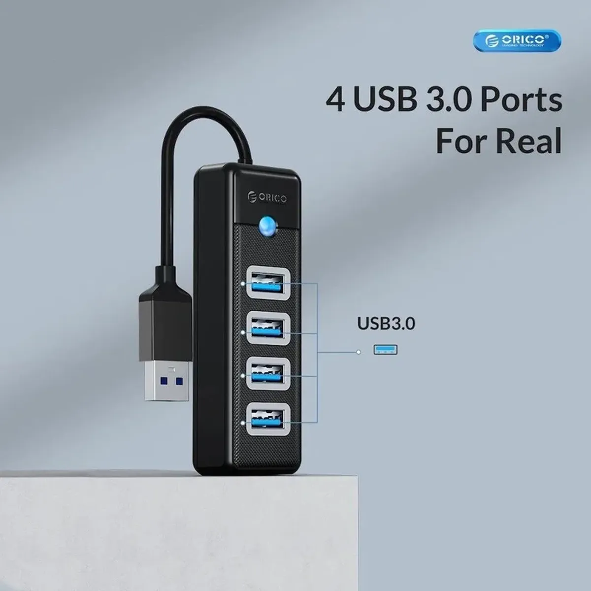 هاب USB3.0 چهار پورت اوریکو مدل PW4U-U3