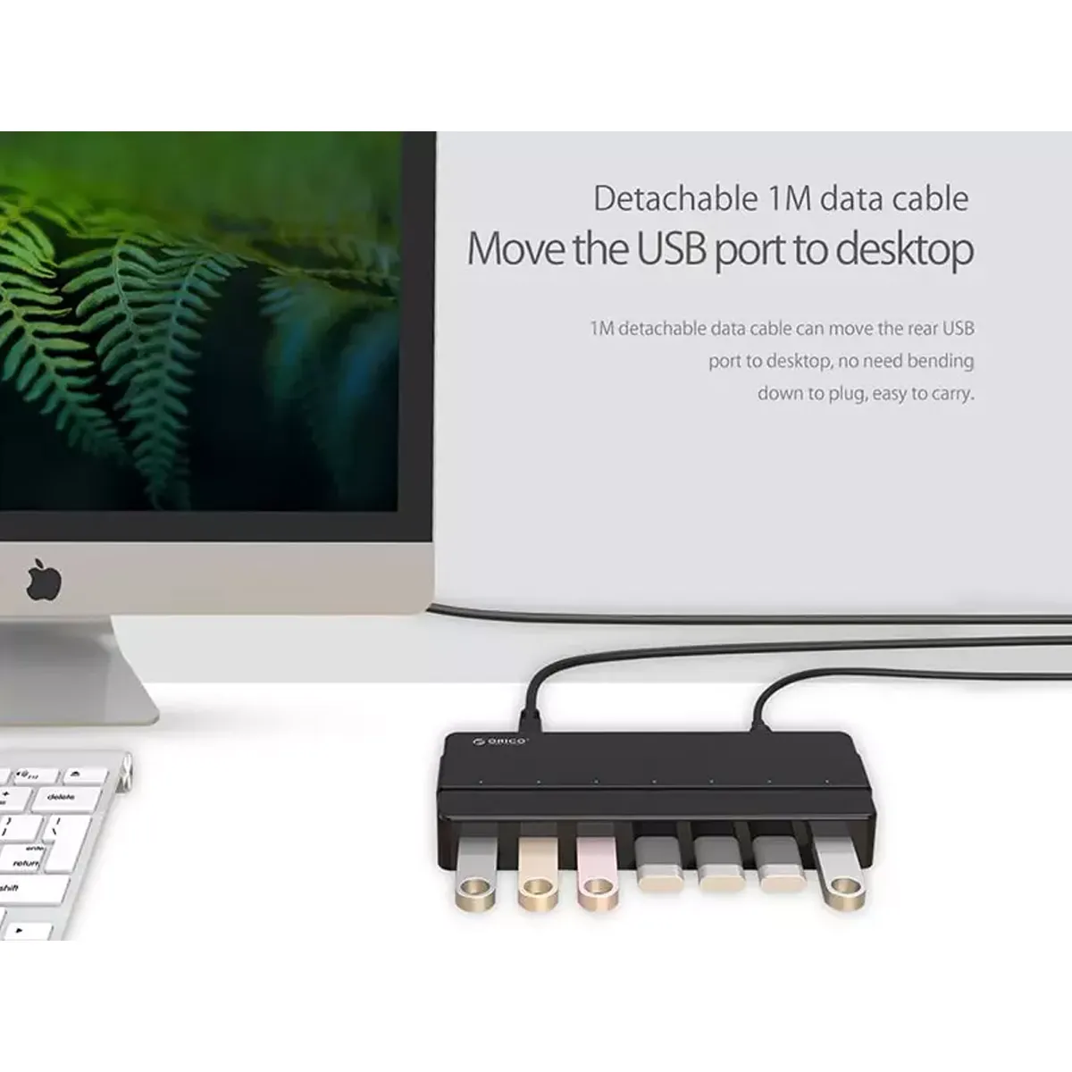 هاب 7 پورت اوریکو ORICO H7928-U3-V1 7 Port USB3.0 Desktop HUB