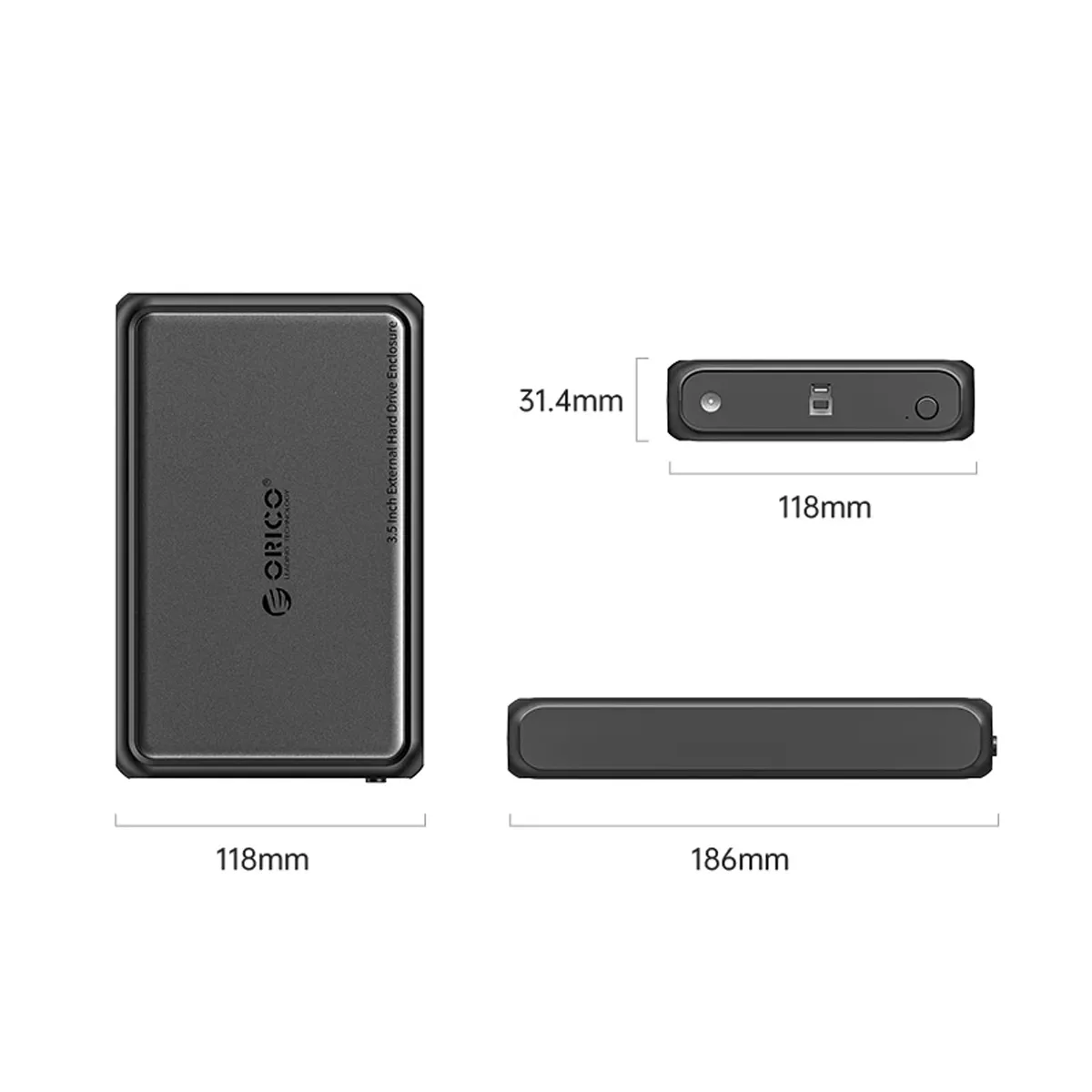 قاب اکسترنال هارددیسک 3.5 اینچی USB 3.0 اوریکو مدل DDL35-U3