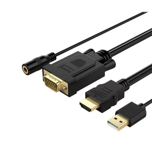 مبدل استوک اچ دی ام آی به وی جی ای و صدا و میکرو یو اس بی اوریکو ORICO VGA/HDMI Adapter Cable XD-HTVA 5m
