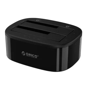 داک هارد و SSD استوک دو اسلات اوریکو مدل ORICO 6228US3-C USB 3.0 