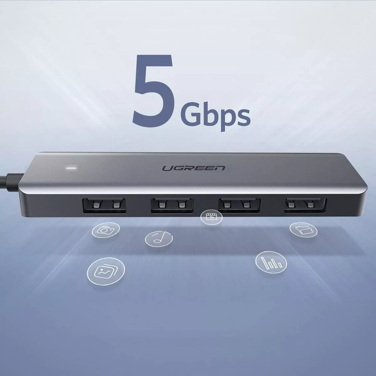 هاب 4 پورت USB 3.0 یوگرین مدل Ugreen CM219-70336
