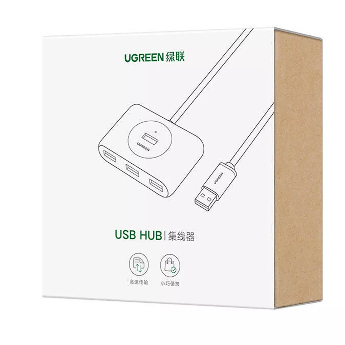 هاب 4 پورت USB 3.0 یوگرین مدل Ugreen CR113
