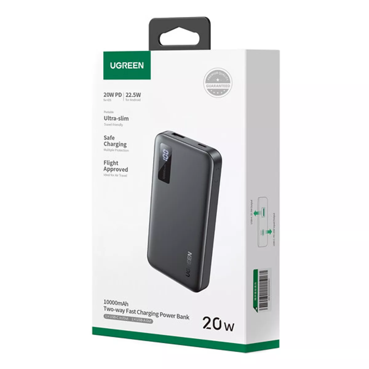 پاور بانک 20 وات دو پورت 10000mAh یوگرین مدل Ugreen PB311-25742