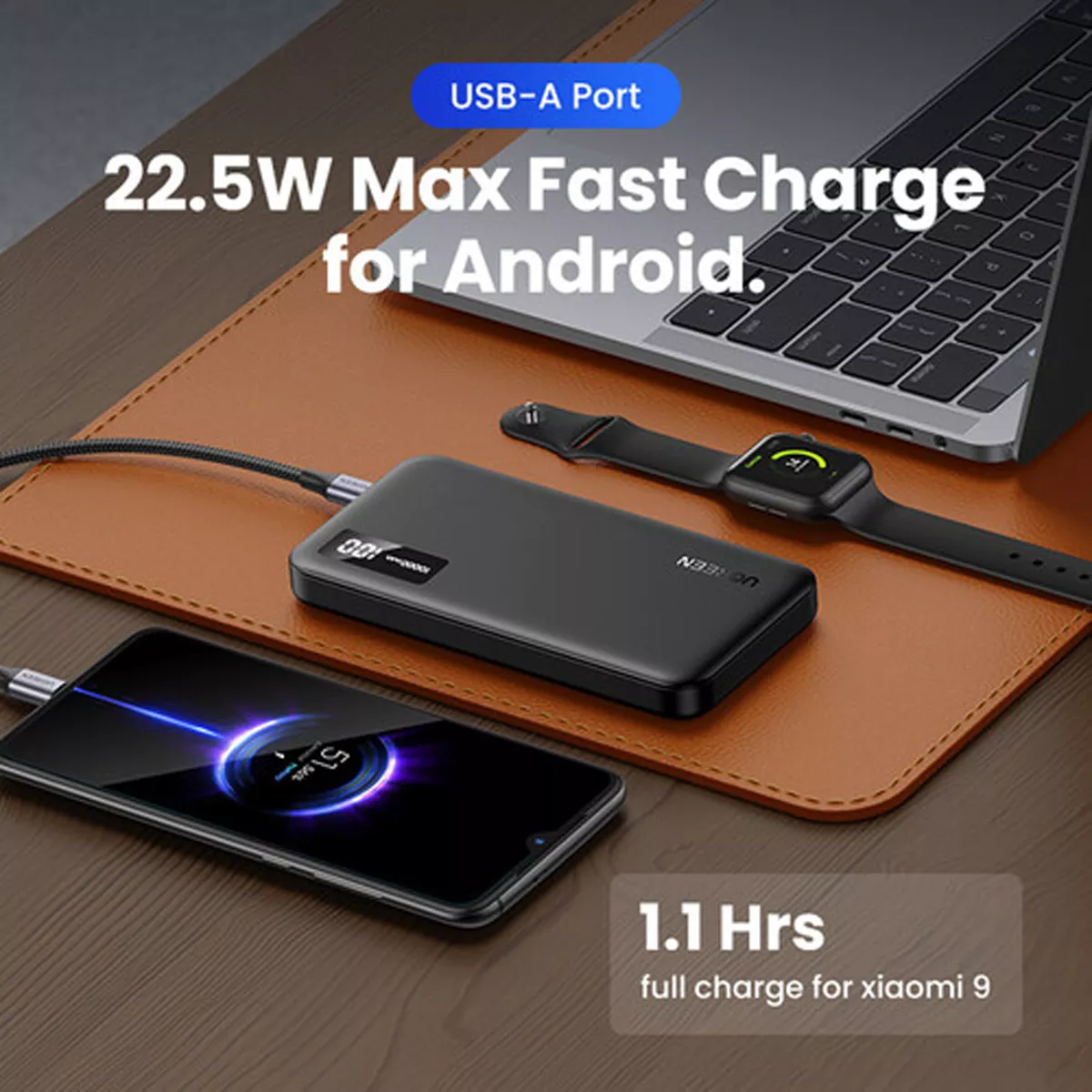 پاور بانک 20 وات دو پورت 10000mAh یوگرین مدل Ugreen PB311-25742