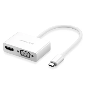 مبدل استوک USB-C به HDMI و VGA یوگرین مدل Ugreen MM123