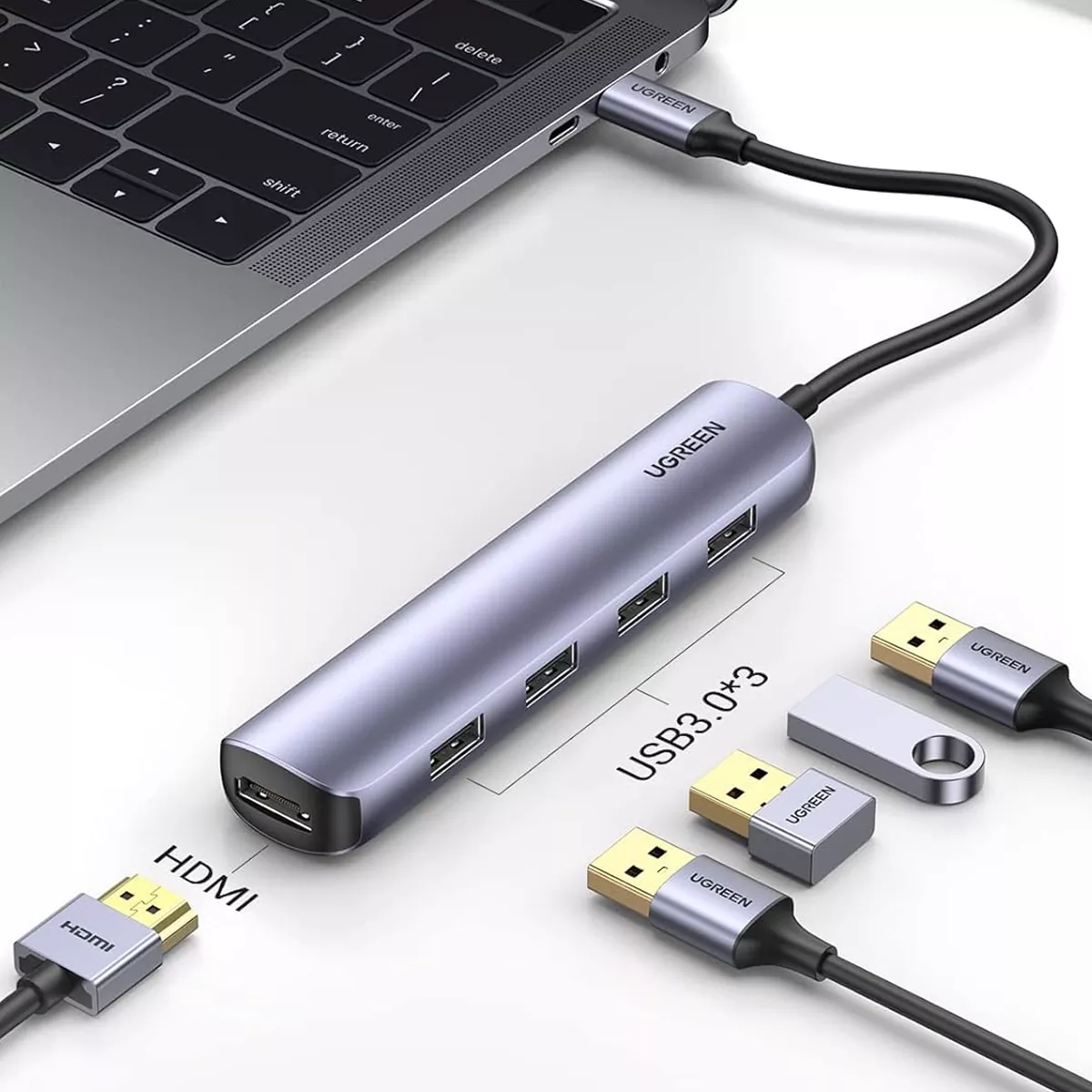 هاب 5 پورت USB-C یوگرین مدل Ugreen CM417-20197