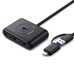 هاب  استوک 4 پورت USB 3.0 با تغذیه USB-C یوگرین مدل Ugreen CR113