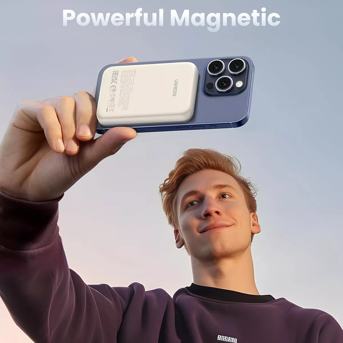 پاور بانک بی سیم مغناطیسی مینی 20 وات و 10000mAh یوگرین مدل Ugreen PB561-25208