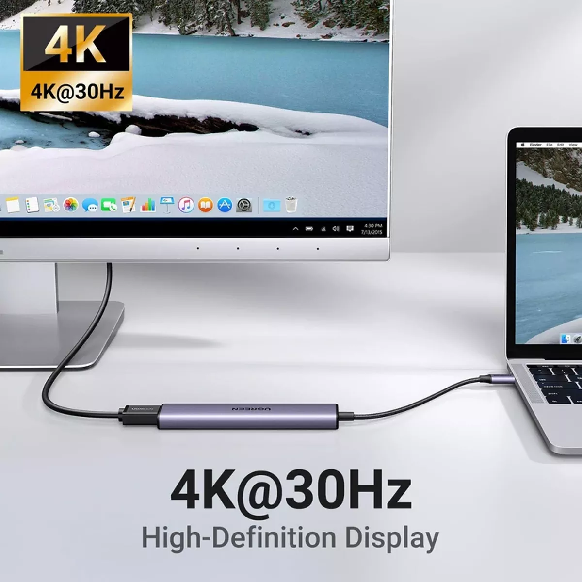 هاب 5 پورت USB-C یوگرین مدل Ugreen CM136-50209