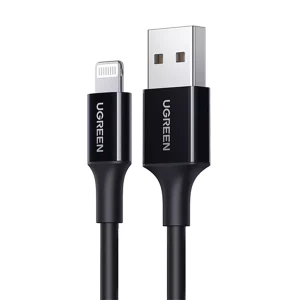 کابل شارژ و دیتا استوک 2.4 آمپر Lightning به USB 2.0 یوگرین مدل Ugreen US155