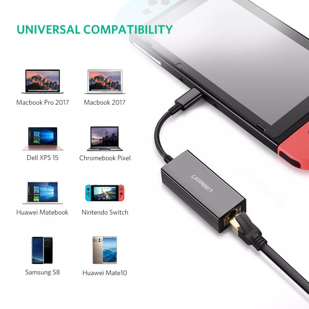 مبدل USB-C به Ethernet یوگرین مدل Ugreen US236