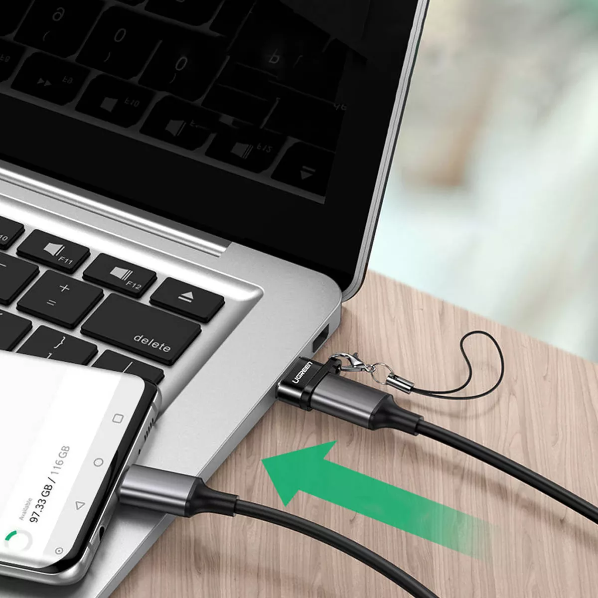 مبدل USB 2.0 Male به  USB-C Female یوگرین مدل Ugreen US280