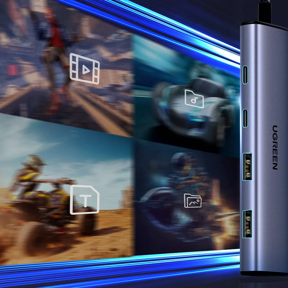 هاب 4 پورت USB 3.0 یوگرین مدل Ugreen CM473-15395