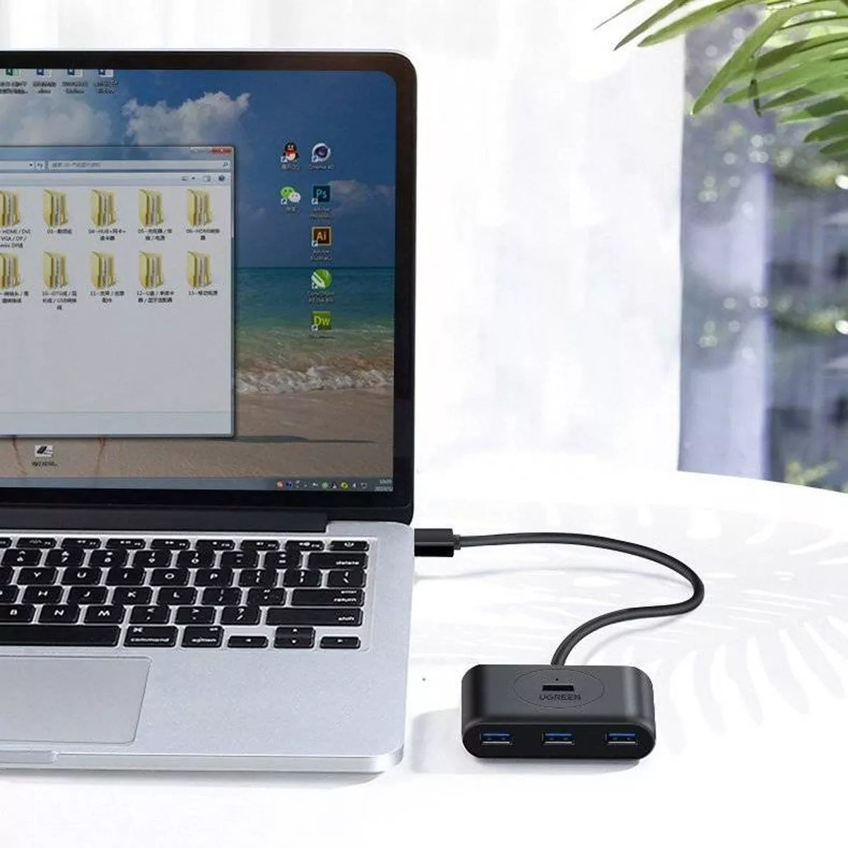 هاب 4 پورت USB 3.0 یوگرین مدل Ugreen CR113