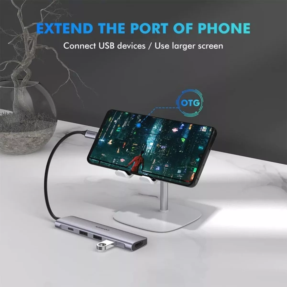 هاب 5 پورت USB-C یوگرین مدل Ugreen CM136-50209