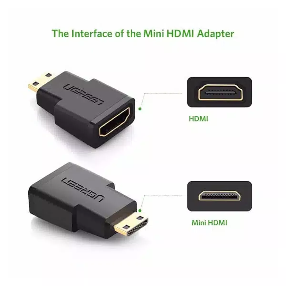 مبدل Mini HDMI به HDMI یوگرین Ugreen-20101