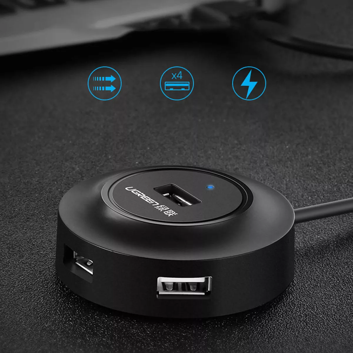 هاب 4 پورت USB 2.0 یوگرین مدل Ugreen CR106