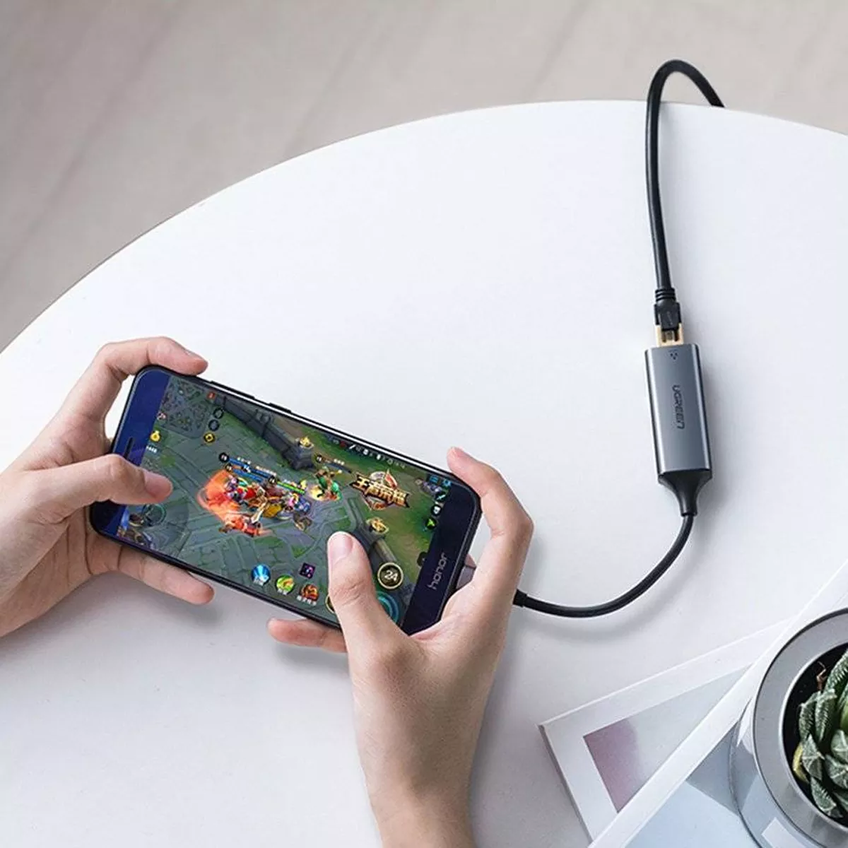 مبدل USB-C 3.1 به Ethernet یوگرین مدل Ugreen CM199