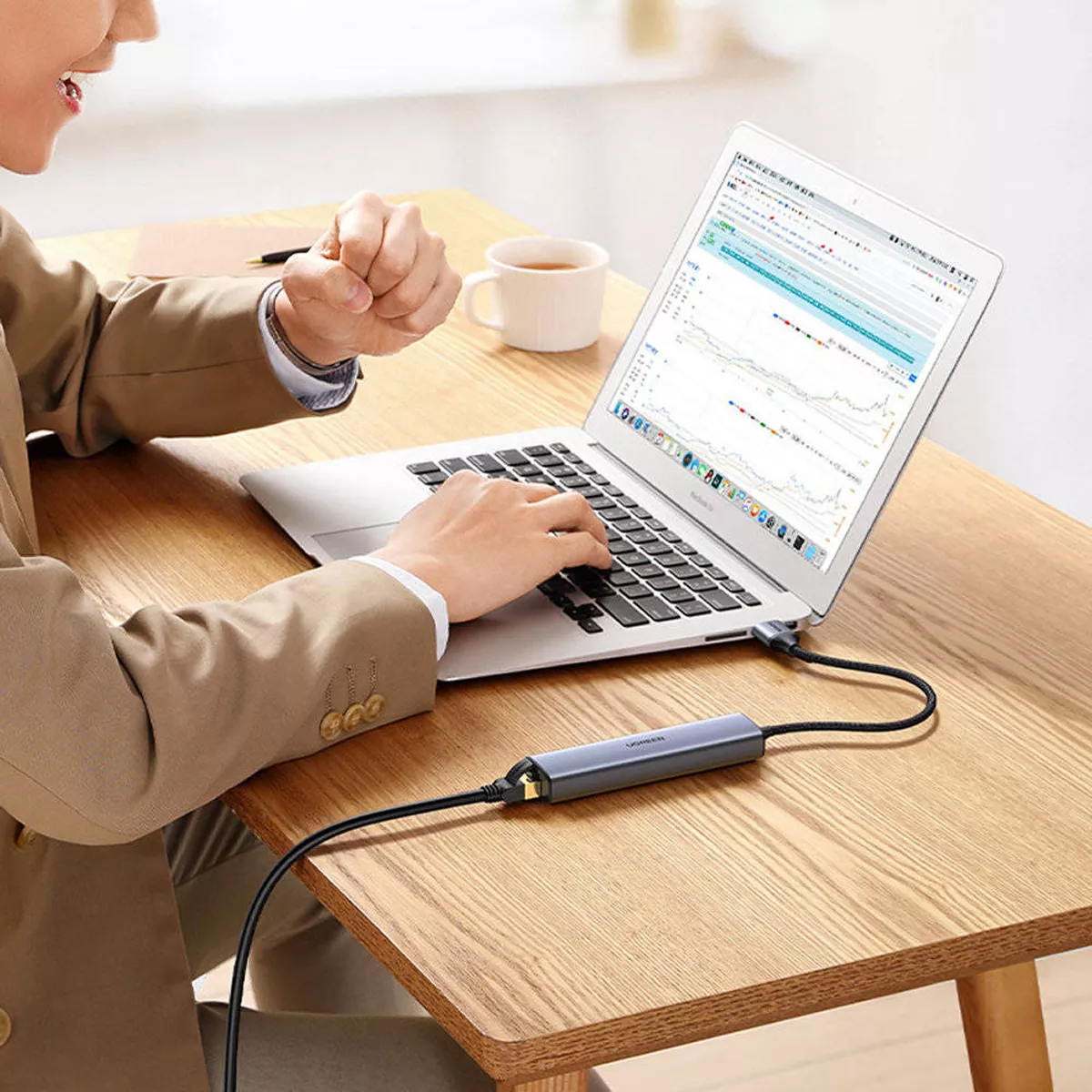 هاب 5 پورت USB 3.0 یوگرین مدل Ugreen CM475-60554