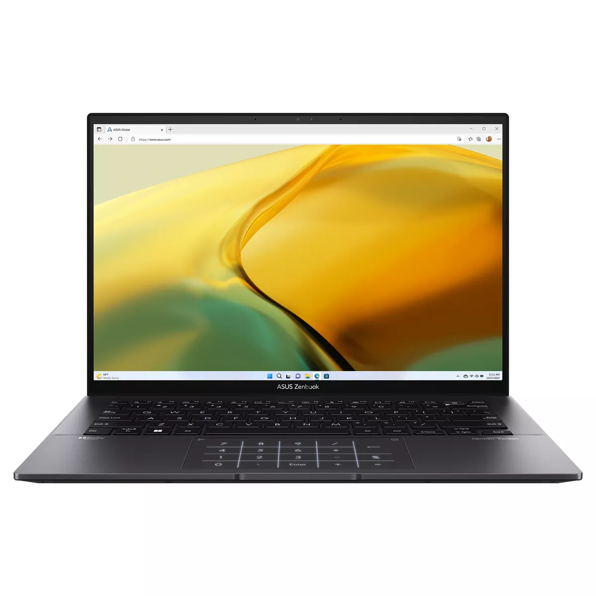 لپ تاپ استوک لمسی 14 اینچی ایسوس مدل Asus Zenbook 14 OLED UM3402YA-WS51T R5 7530U 8GB 256SSD