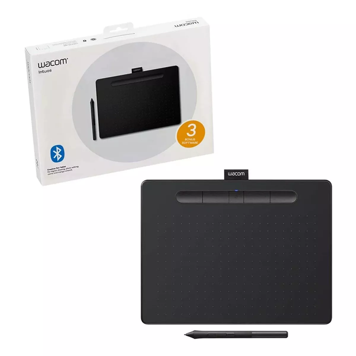 قلم نوری بلوتوثی وکام مدل Wacom Intuos Medium Bluetooth CTL-6100WLK-N