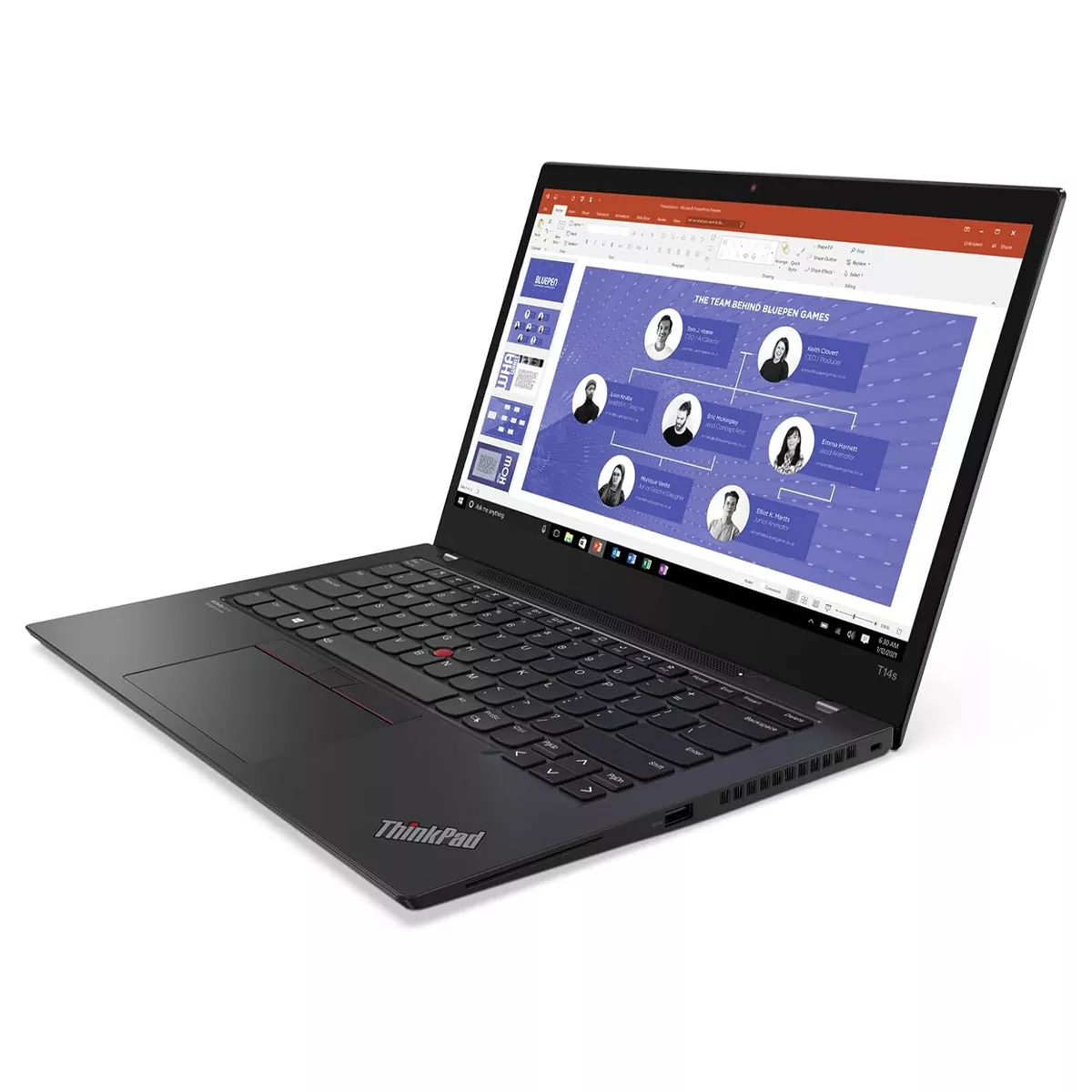 لپ تاپ استوک لمسی 14 اینچی لنوو مدل Lenovo ThinkPad T14s Core i5 1145G7 16GB 256SSD